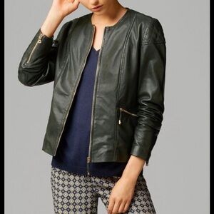 Leather Jacket by .massimodutti.